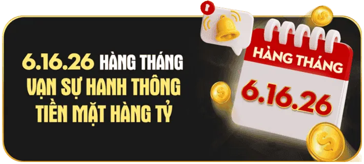Các đồng tiền vàng và biểu tượng khuyến mãi, minh họa cho ưu đãi mu66